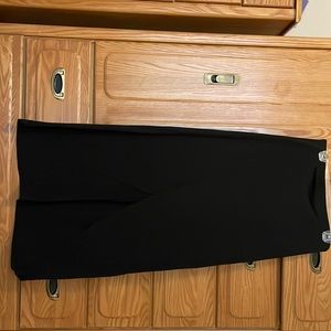 Wrap maxi slit skirt